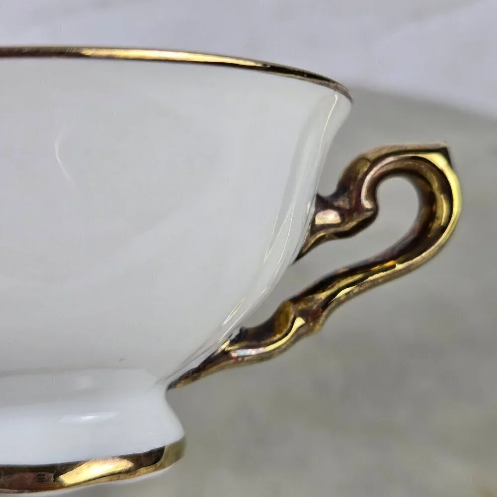 Vintage Gerold Perzellar Bavaria Demitasse Cup and Saucer Coat of Arms Berlin